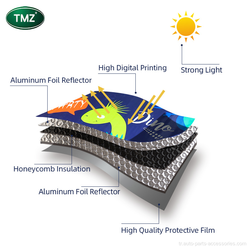 Fabrika fiyatı toptan araba güneşlik alüminyum folyo
