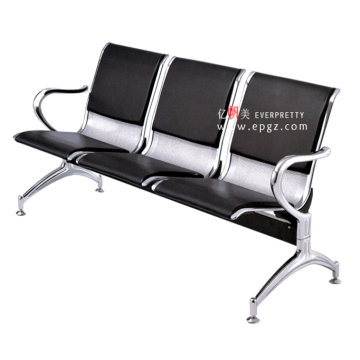 Customized Metal Triple Waiting Chair with Cushion for Hospital Public Areas