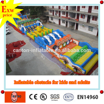guangdong manufacturer best quality attractive funny giant inflatable obstacle course race uk rental for sale