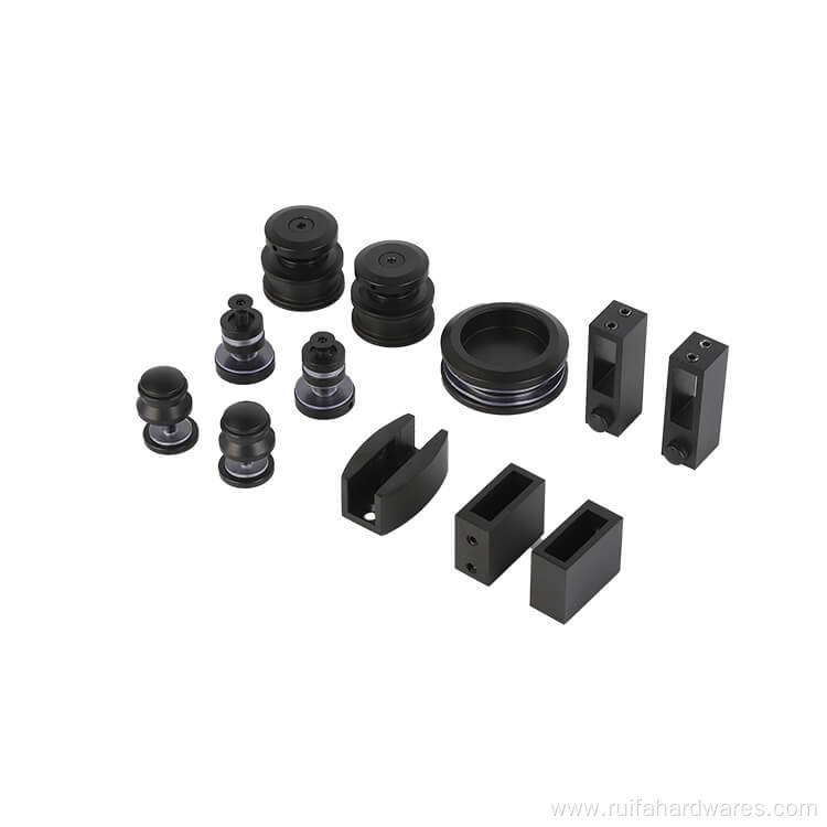 Black Stainless Steel Glass Sliding Door Rollers