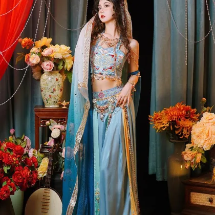 Spring and Summer Dunhuang Exotic Style Women's Hanfu Dress