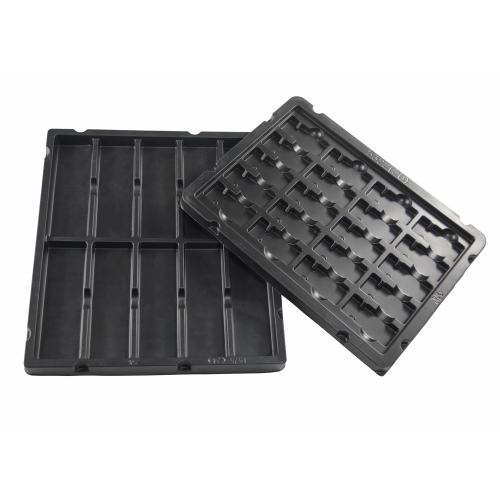cheap black vacuum forming blister packaging electronic tray