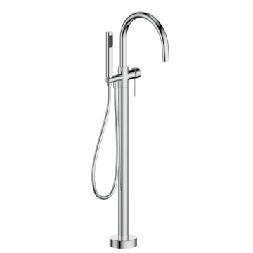 Free Standing Tub Filler with Shower Set Round