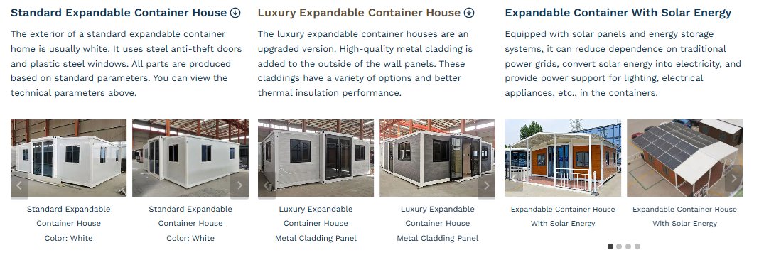 expandable container houses