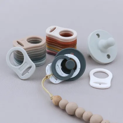 Soft Silicone Baby Pacifier Clip Holder