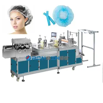 High Quality Automatic Non Woven Bath Shower Doctor Bouffant Cap Making Machine