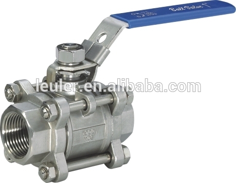 China Sanitary 3-PCS Ball Valve