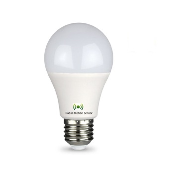 Twilight Bulb CE RoHS Compliant ERP 5W-9W Dusk to Dawn Radar Sensor LED A60 E27 Lamp