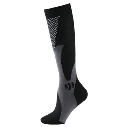 Custom Logo Hot Selling Women's Leg Shaping Fitness Compression Kneehigh Socks
