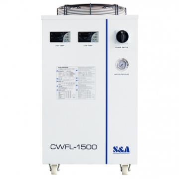 Sistemi di raffreddamento laser a refrigerazione S&amp;A CWFL -1500 - Chiller raffreddato ad acqua per macchine da taglio laser in fibra