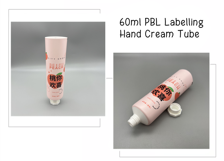 the description of PE hand cream tube wth octagonal cap