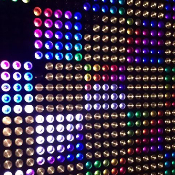 Disco DJ Lighting Device: 25eyes 12W RGBW 4in1 DMX LED TV Moving Head Polarline Dot Matrix Spotlight
