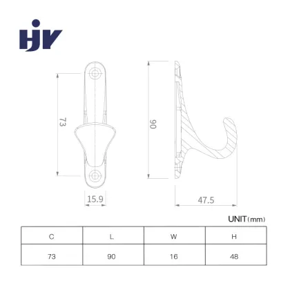 Coat Hooks Wall Mounted Hanger Metal Coat Hook Gold