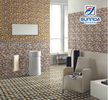 2016 new style sunny mosaic tiles,hexagon looks mosaic tiles,non-slip bathroom floor mosaic tiles