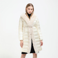 emulated woollen collar jacket
