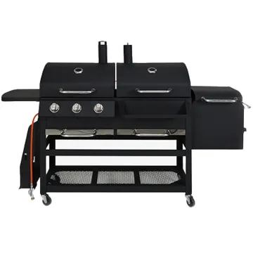 Commercial and Household Dual-Purpose BBQ Charcoal and Gas Grill Stove for Courtyard and Home Use