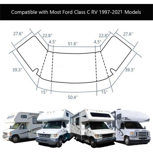 RV Windshield Cover Compatible with Class C Light