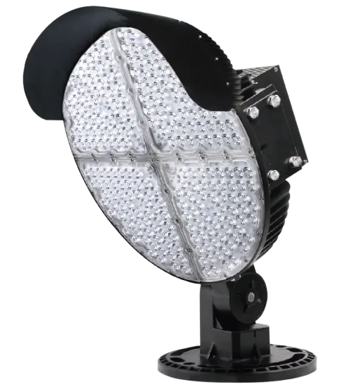 High-Power Round LED Stadium Lights for Sports Courts (500W/1000W) with Custom Beam Angles