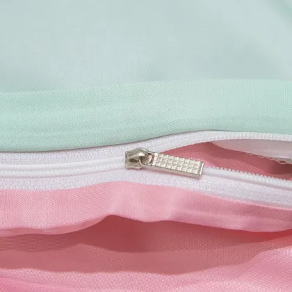 Tencel series quilt cover water blue bean paste