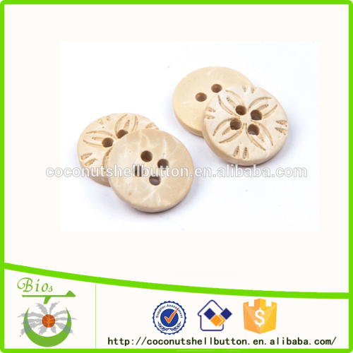 online 1 inch or 18L custom 4 holes coconut shell clothing buttons for wholesale