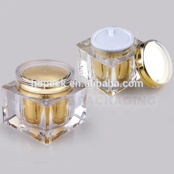 square shape acrylic jar, big capacity 200g