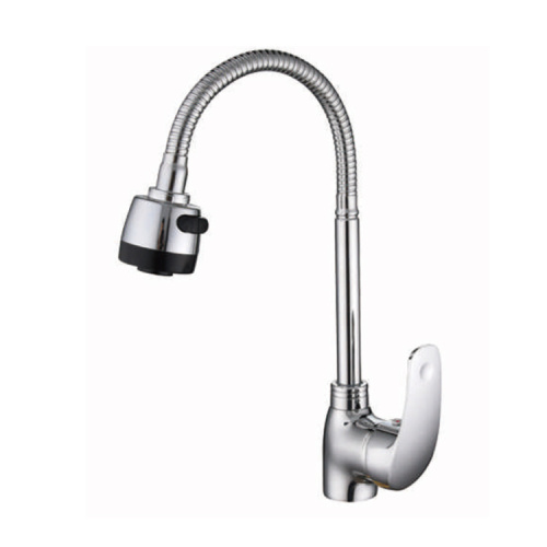 Zinc metal dual handle two way faucet