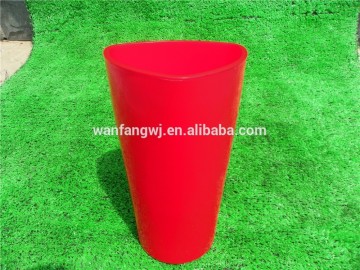High Red Plastic Flower Pot