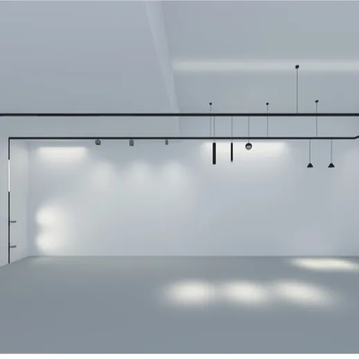 Black and White Cob Magnetic LED Track Light Spotlight for Ceiling - Living Room & Bedroom