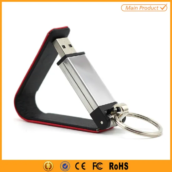 2016 alibaba hot sell usb flash drive leather and metal pendrive 8gb