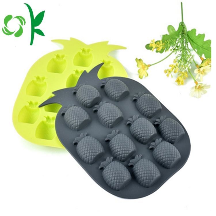 Silicone Fruit Shaped Flexible Ice Cube Tray Molds