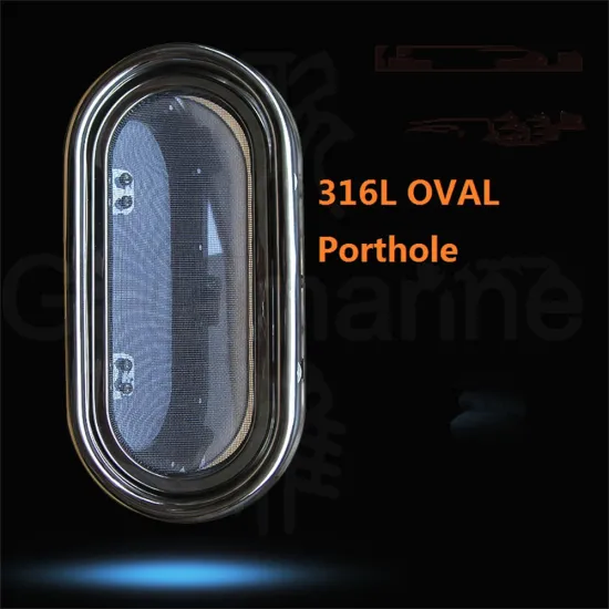 316L Stainless Steel Oval Portlight Porthole Hatch Window for Marine Boats