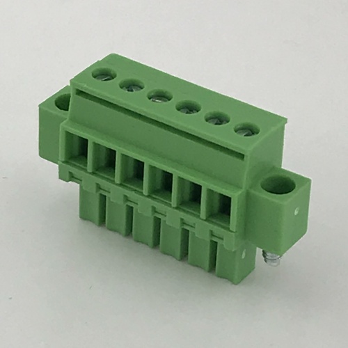 3.81mm pitch straight pluggable terminal block with screws