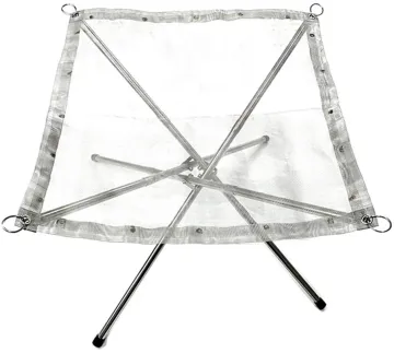 Portable Lightweight Bonfire Stand and Folding Camping Grill with Stainless Steel Mesh