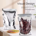 Custom Silver Aerospace Aluminum Foil Square Bag