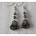 Hematite Heart Earring