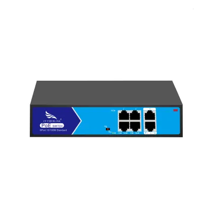 6-Port POE Switch with Lightning Protection for Ethernet Networks