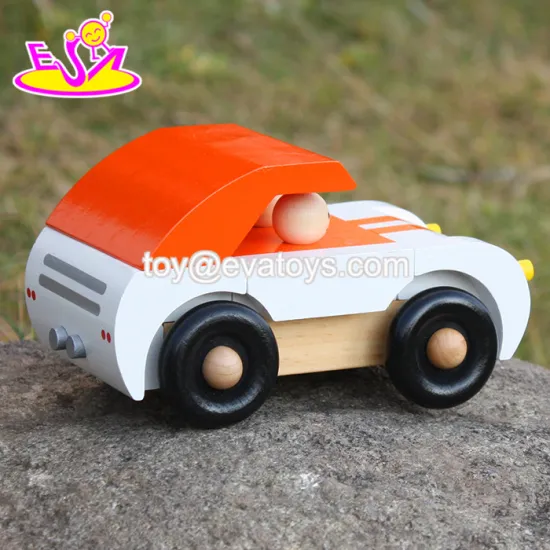 new design kids funny wooden toy cars for boys W04A325