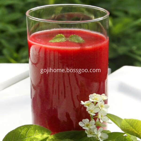 High quality goji berries juice