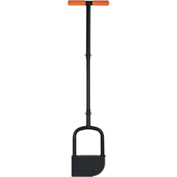 Height Adjustable Manual Lawn Edger with Half Moon Blade and Sharp Steel Edge