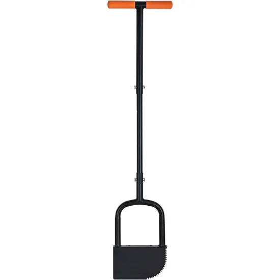 Height Adjustable Manual Lawn Edger with Half Moon Blade and Sharp Steel Edge
