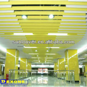 Aluminium baffle ceiling