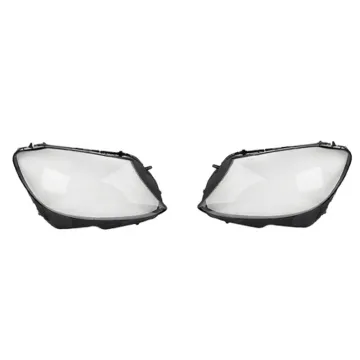 Left Right Pair of Headlight Lens Cover for Mercedes-Benz C-Class W205 2015-2018