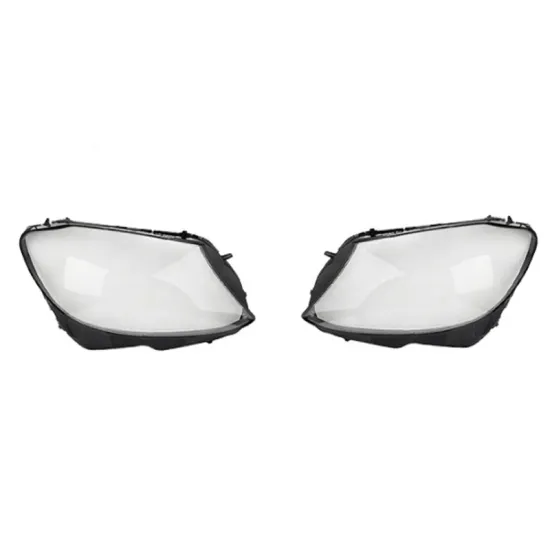 Left Right Pair of Headlight Lens Cover for Mercedes-Benz C-Class W205 2015-2018