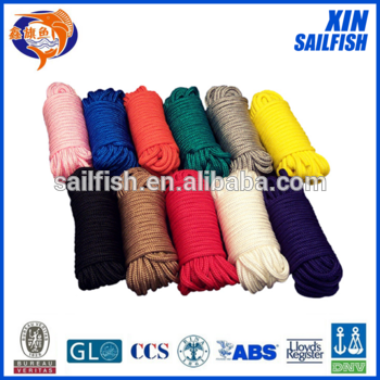 good quality and price colorful rope string polypropylene braided rope
