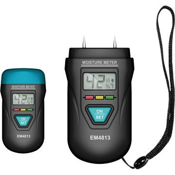 Paper Moisture Testers with Digital LCD Display and LED Indicator, CE Mark