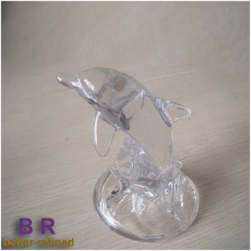 Small Glass Dolphin For Decoration