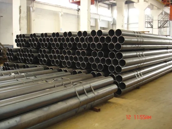 Q345b, S355 Black Erw Steel Tube, Structural Round Steel Pipes