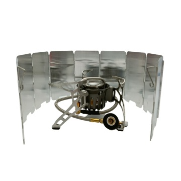 Ultralight Foldable Backpack Stove for Portable Outdoor Camping and Hiking with Windproof Burner and Carry Box