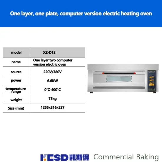 Bakery Equipment Bakery Single Double 2 Deck 4 Trays Gas Electric Deck Oven for Bread