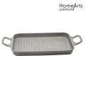 Alluminio Pressofusione Rettangolare Grill Pan Con Maniglia